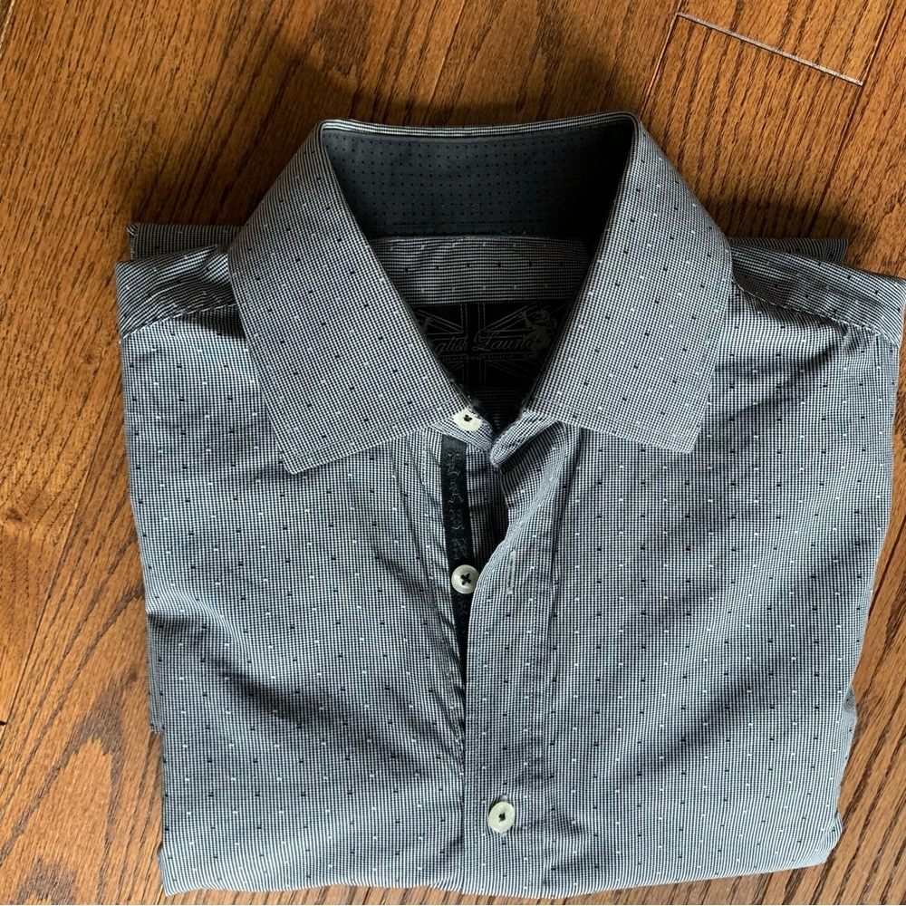 English Laundry Dress Shirt Flip cuffs Sz. 15.5